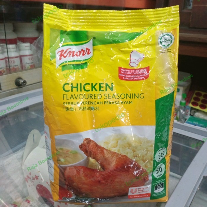 

Kaldu Ayam Bubuk 1Kg Malaysia Knorr Knor Chicken Flavour Powder