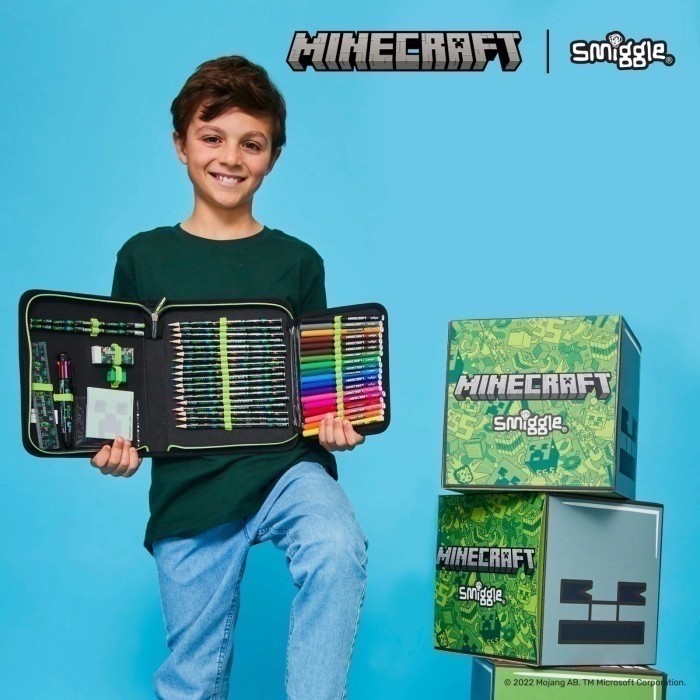 

Kotak pensil smiggle minecraft ( udah sama isi nya )