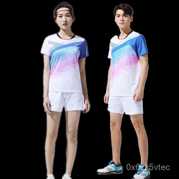 Pakaian Olahraga Badminton Pria dan Wanita, Pakaian Badminton Cepat Kering Bernapas