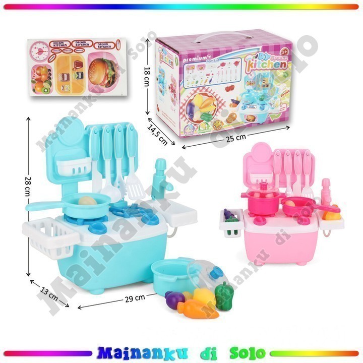 [Mainanku] Mainan DIY Kitchen Set Food Set Dream Kitchen