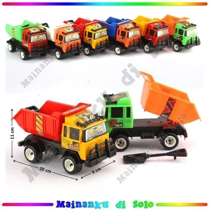 [Mainanku] Mainan Anak Truk Dump Bak Pasir Mainan Kendaraan Konstruksi
