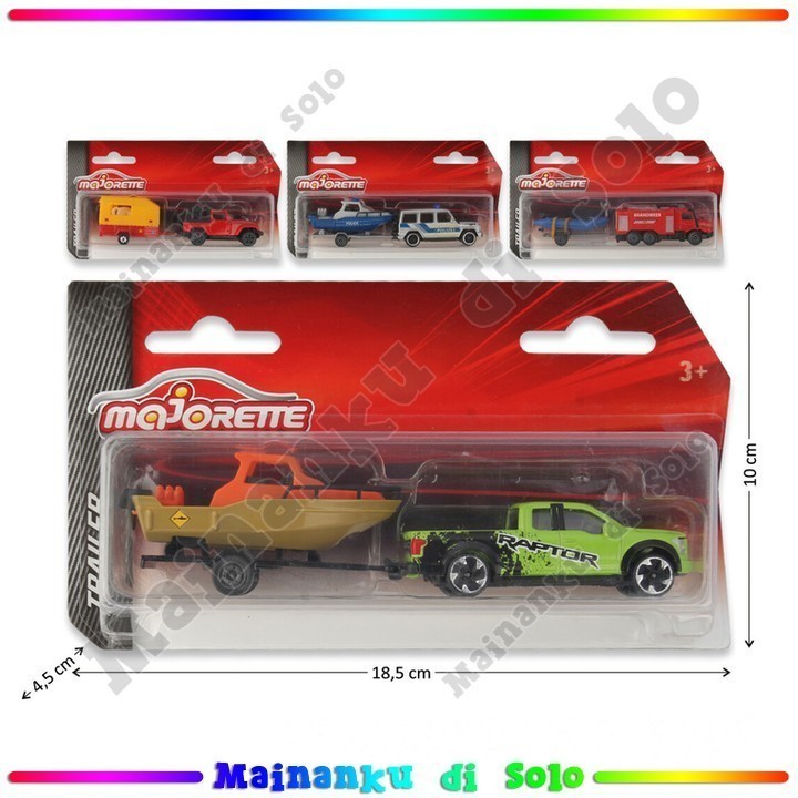 [Mainanku] Diecast Mobil Trailer Majorette Trailer 4 Model