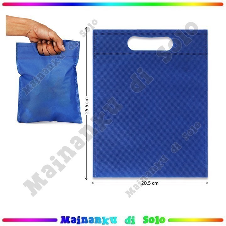 

[Mainanku] Tas Goodie Bag Polos Pegangan Oval 20x25 cm Loose Pack Warna