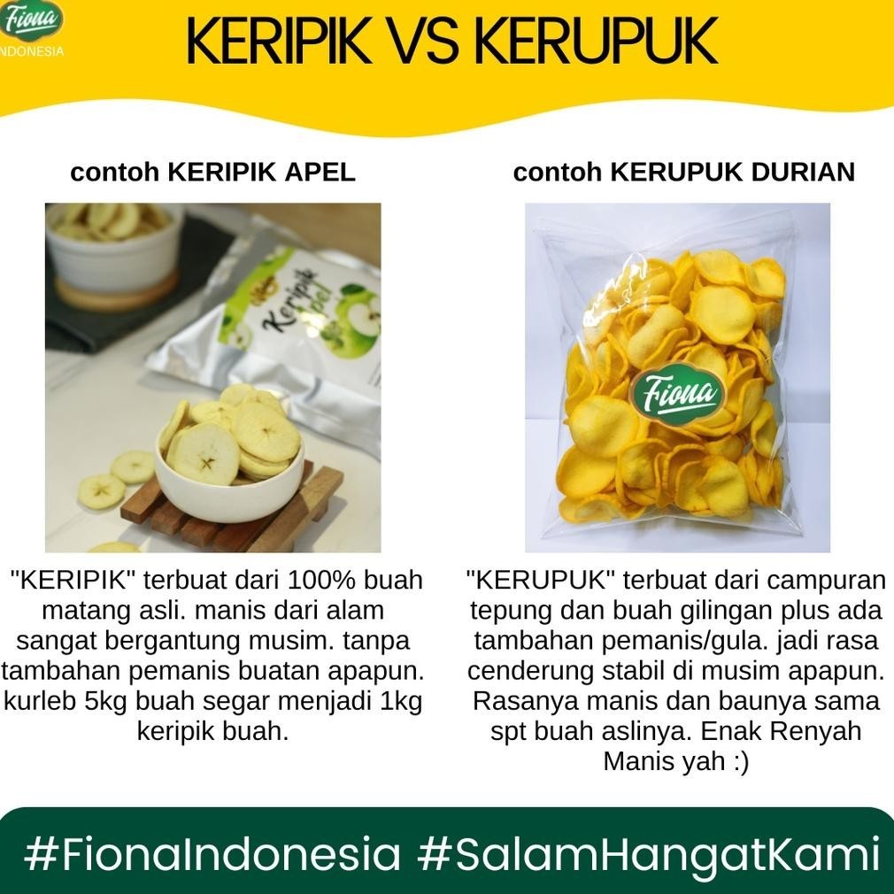 

iQ45 Keripik Kripik Buah 250 Gram Nangka Apel Salak Nanas Mangga Rambutan Vitabee Khas Kota Malang - Garansi Renyah BISA COD Original