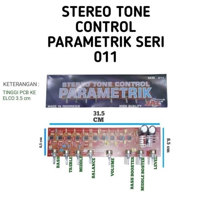 KIT PARAMETRIK PARAMETRIC TONE CONTROL STEREO JAL / Kit Parametrik
