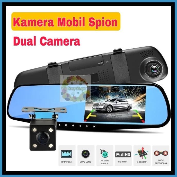 Kamera Mobil Kaca Spion 2 Kamera - Dvr Mobil Kaca Spion Kms02