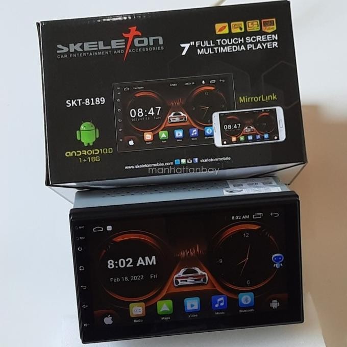 Double Din Headunit Android 7 Inch Skeleton