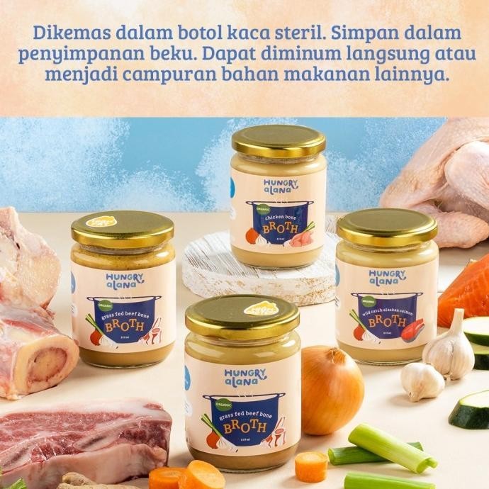 

Hungry Alana - Organic Chicken Bone Broth - Kaldu Tulang Ayam Organik MM