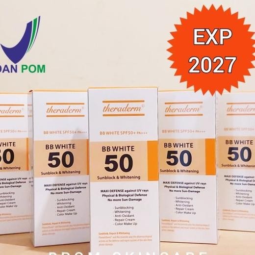 Theraderm Bb White Spf50 Whitening Sunblo Cream 40G Made In Korea
