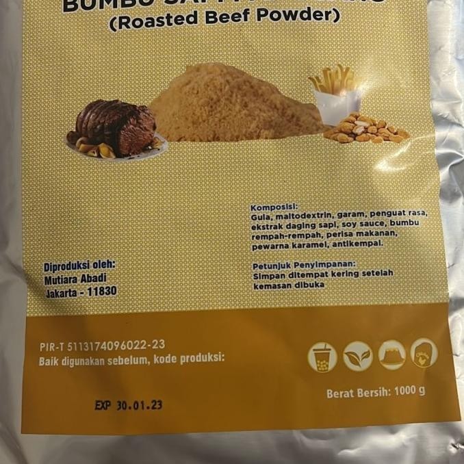 

comefood bumbu tabur premium balado sapi panggang bbq rasa beef PBS