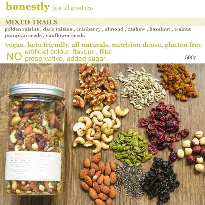 

TRAIL MIXED , mix roasted nuts fruits seeds , mix kacang bijian buah WS88