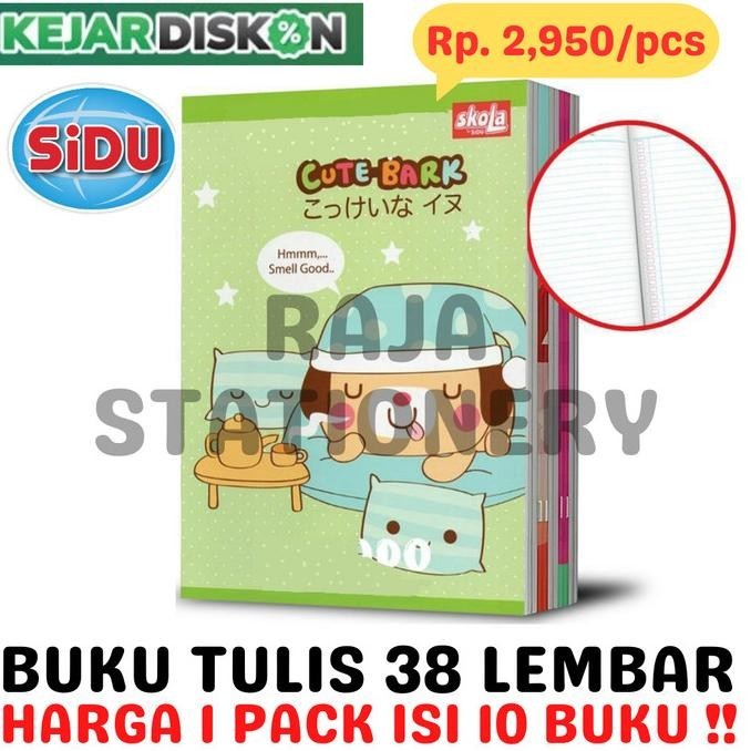 

BUKU TULIS 38 LEMBAR GARIS SKOLA BY SIDU NOTEBOOK SINAR DUNIA [10PCS] BUKU TULIS SEKOLAH ANAK TERLARIS TERBARU ASLI TERMURAH BERKUALITAS BAGUS GROSIR COD BAYAR DI TEMPAT