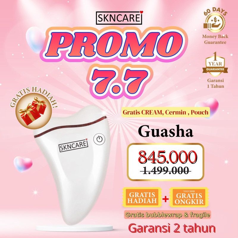 Originial Garansi Resmi 2 Tahun - Skncare Hot & Cold Face Massager/ Galvanic Spa/Setrika Wajah Hot
