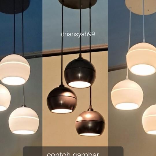 Lampu Gantung Bulat Nimalis 3 In 1 Kap Lampu Hias Plafon