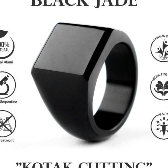 Cincin Exclusive Batu Giok Hitam Bla Jade