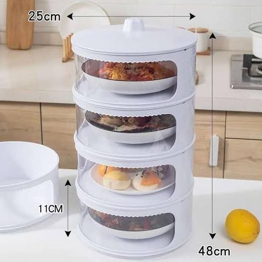 Tudung saji 4 susun putih HC