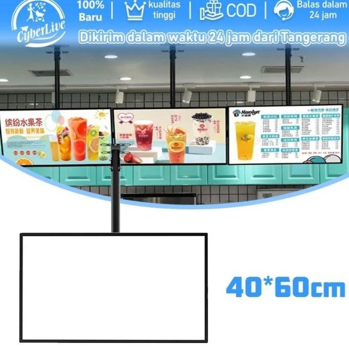 40 X 60 CM LED CAFE MENU BOARD BRACKET SLIM FRAME LED LIGHT BOX 2807T