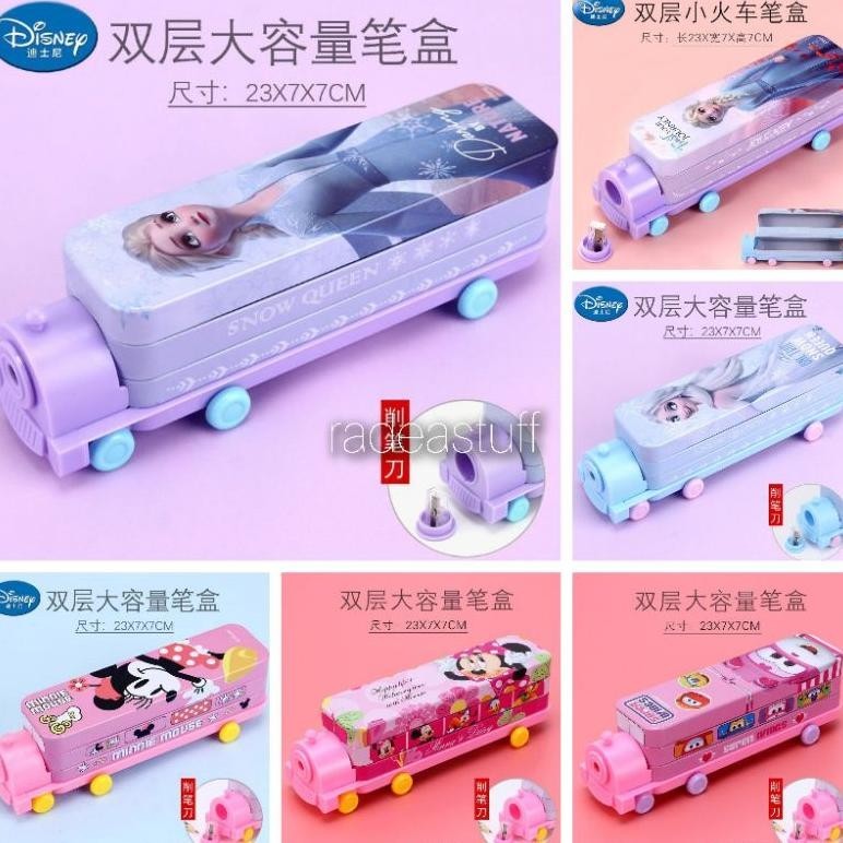 

Ii-99 [Lb] Disney Train Pencil Case Beroda Tempat Pensil Mobil Kereta Ada Roda Cuci Gudang