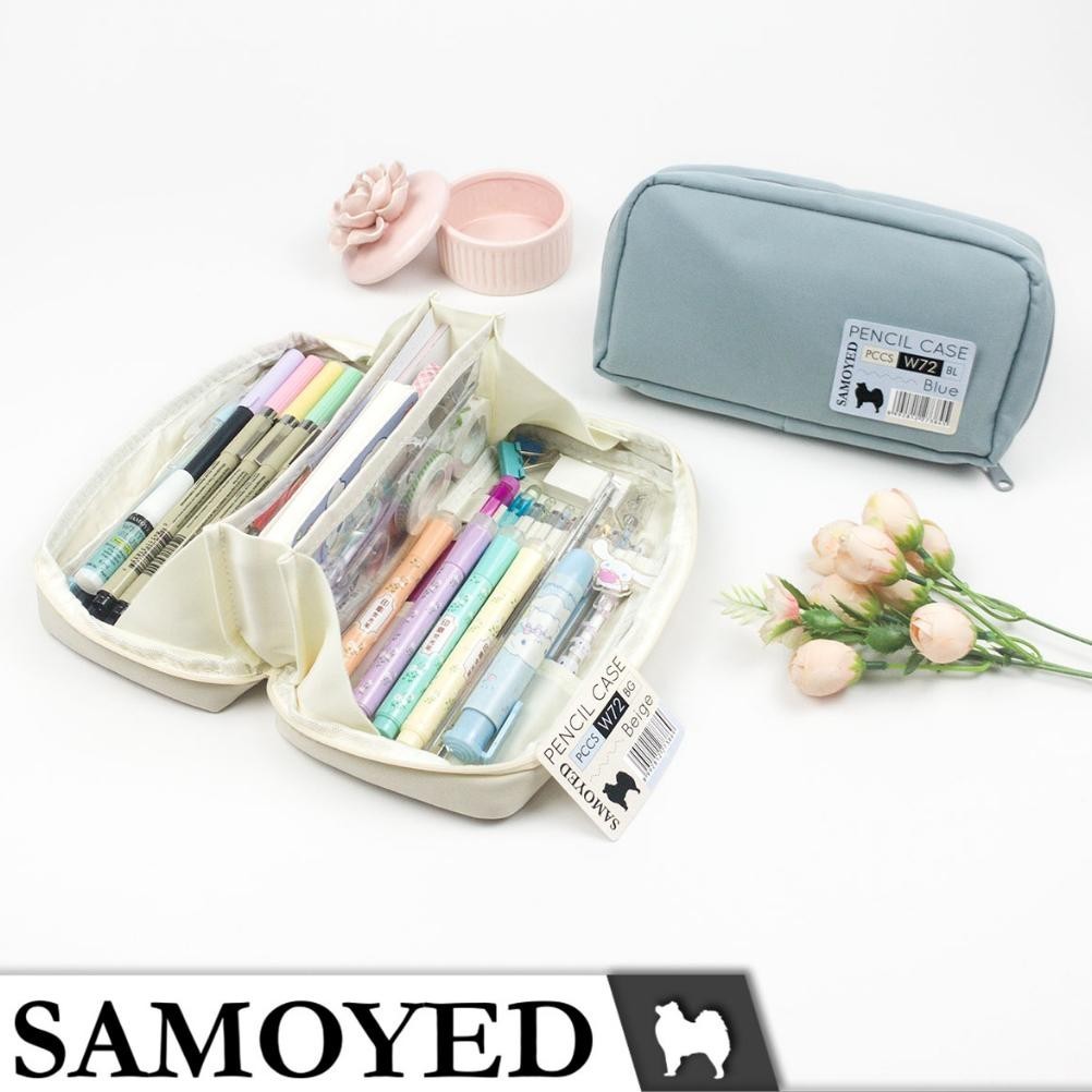 

Evy-510 Tempat / Kotak Pensil / Alat Tulis / Kosmetik / Dompet Kain / Stationery / Pencil / Pen / Cosmetic / Travel Case / Box / Pouch / Organizer Oxford Samoyed Pccs-W72 Best Promo