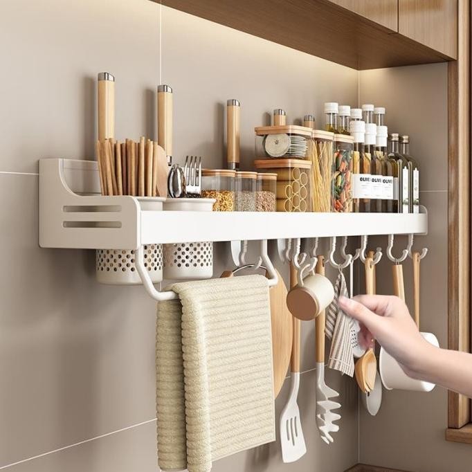 Rak Dapur Stainless Steel Rak Bumbu Dapur Rak Pisau Dapur Gantung