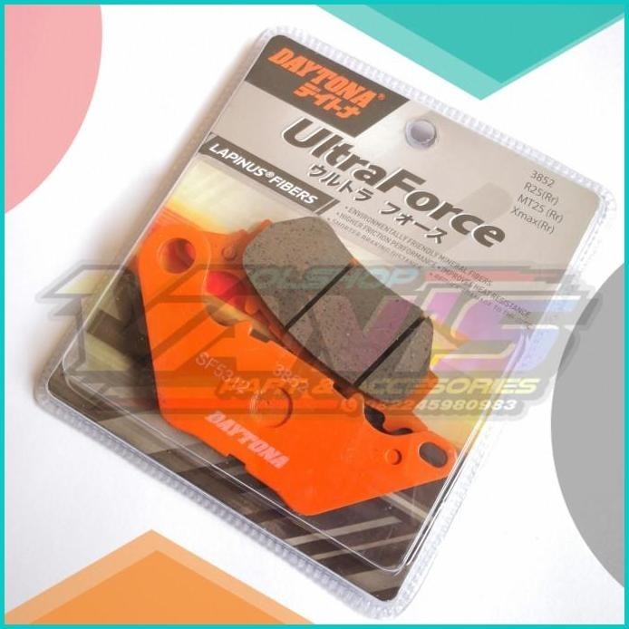 Kampas Rem Daytona Ultra Force 3852 BELAKANG Xmax 250, MT25 Dan R25 8J