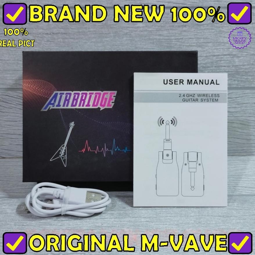 CR - Jack Gitar Wireless 2.4GHz M-Vave AIRBRIDGE WP-1 Guitar Sound System / Cuvave / Muslady TERLARI