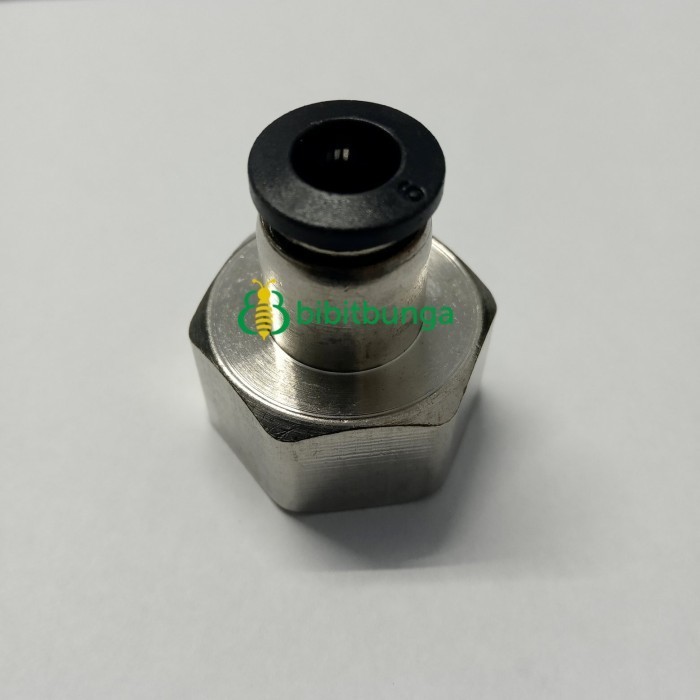 ,,,,,,,] Konektor Pompa DC 18 mm Female Selang PU 6mm 6 mm Connector Sambungan