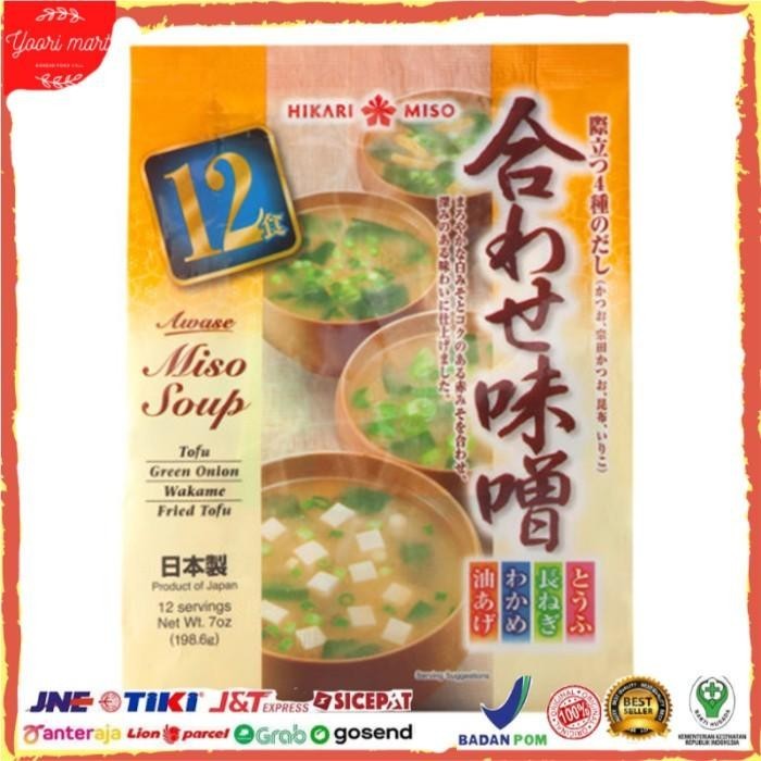 

Hikari Awase Miso / Miso Soup Instant 12 Pcs 198.6 GR Kualitas Terbaik