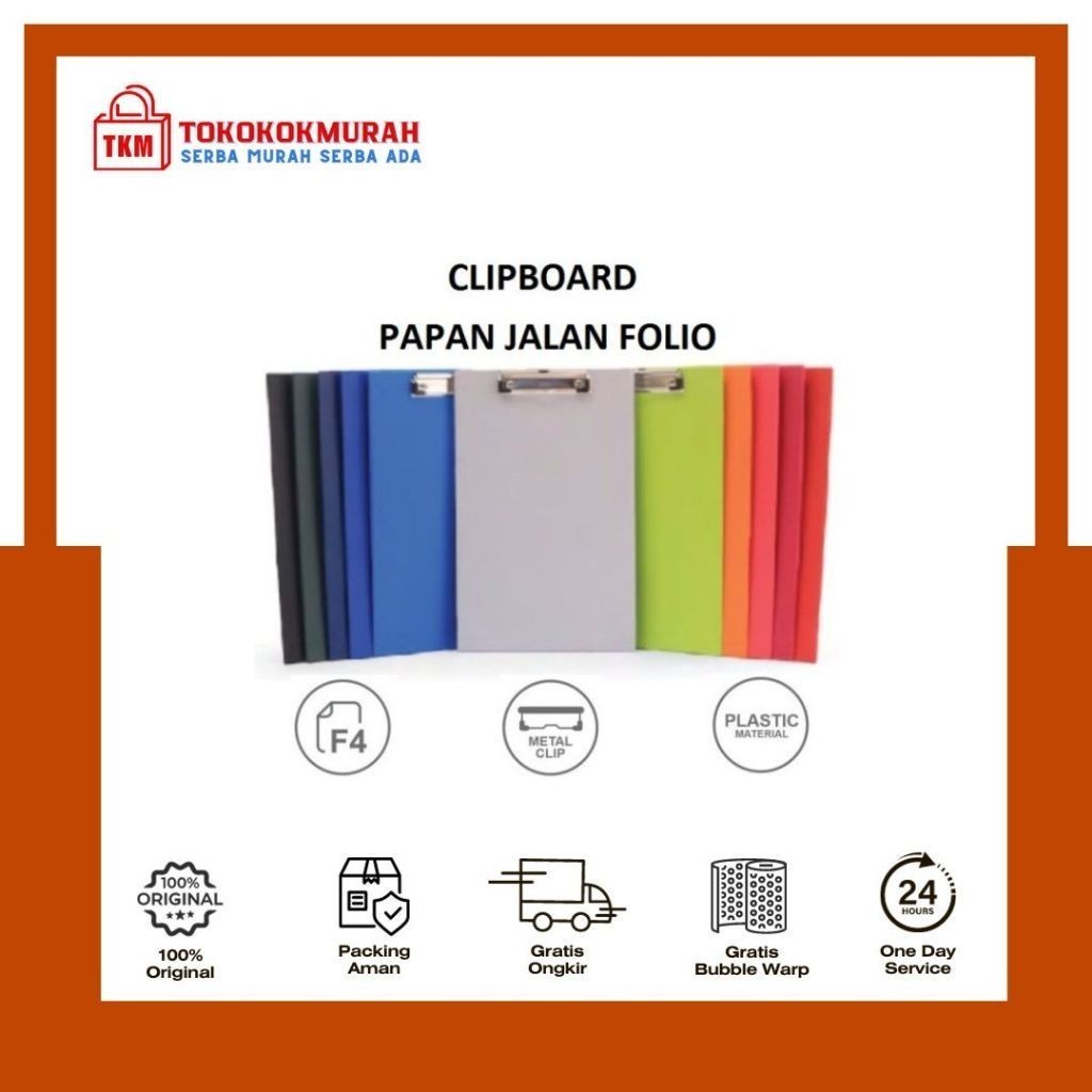 

BANTEX CLIP BOARD 4205 UKURAN FOLIO PAPAN DADA