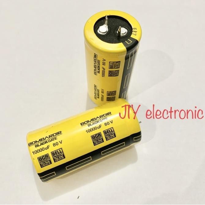 TERBARU - Elco 10000uf 80v Bombardir Original / Kapasitor 10000uf 80v (2 pcs)
