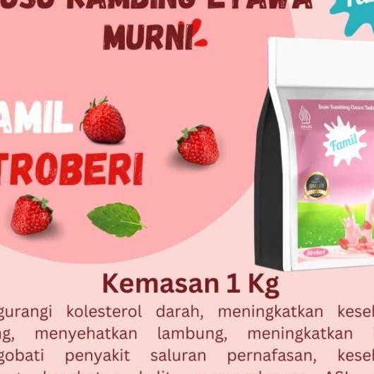 

Susu Kambing Etawa Bubuk Fal 1Kg Rasa Stroberi / Halal Kaya Manfaat