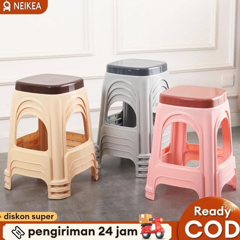 Kursi Bulat Kursi Baso Plastik Kursi Plastik Kursi Kamar Kursi Makan Kursi Belajar PlastikAnti-selip