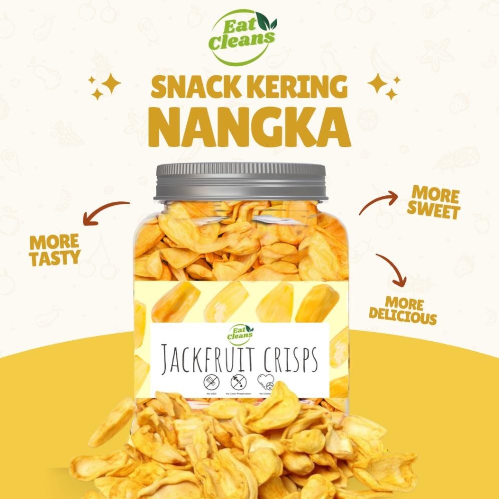 

ukd-23 Cemilan Keripik Nangka Kering - Freeze Dried Jackfruit - Cemilan Sehat Nangka Kering - Cemilan Diet Rendah Kalori - Cemilan Vegan Vegetarian Buah Nangka - Kripik Nangka Renyah Original