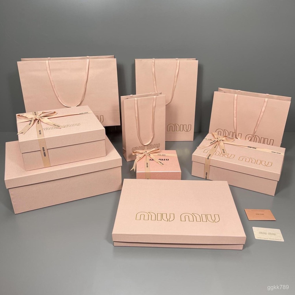 

MIUMiaojia Original Packing Box Gift Box Perfume Box Gift Bag Handbag Dustproof Bag Paper Bag Clothes Storage Bag