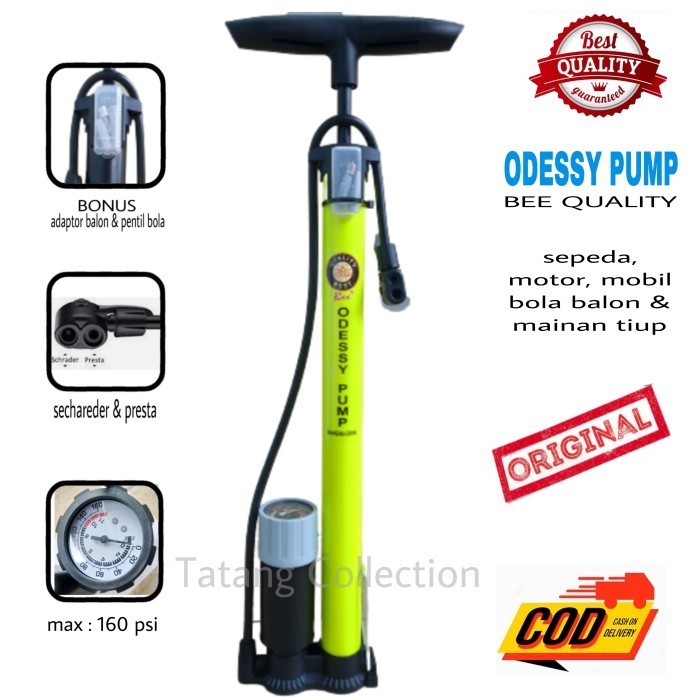 Pompa Ban Pompa Angin Sepeda Motor ODESSY JEMBOLY ALOY