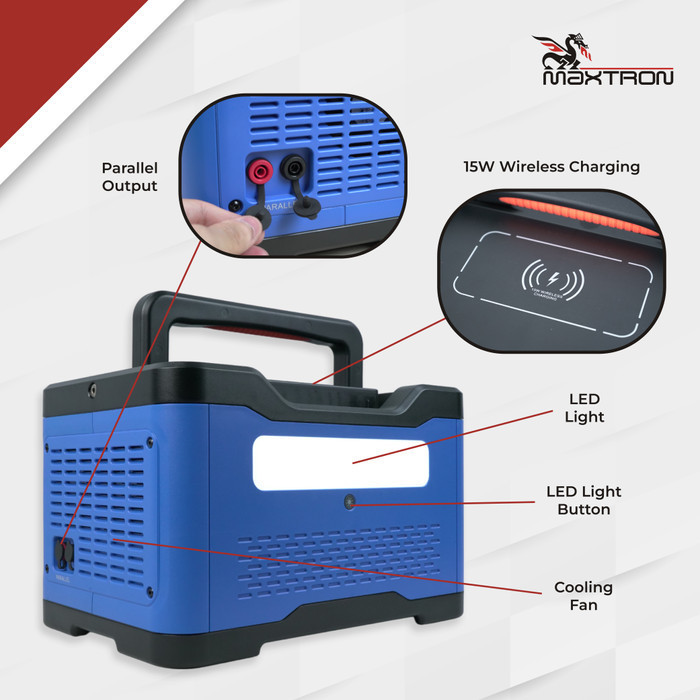 PORTABLE POWER STATION 3600W MAXTRON KBMAX1800PRO TERMURAH