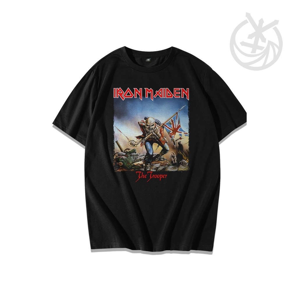 Bisa COD - Baju Distro Kaos Band Metal Iron Maiden Pria Wanita Best Seller Murah Vol 122