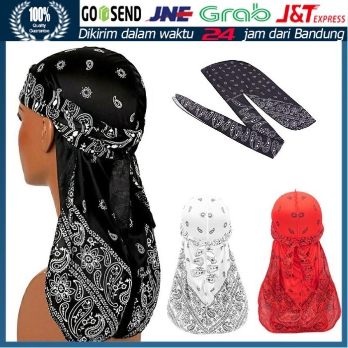cusss order] Durag Bandana Hip Hop Dorag Durag Ikat Kepala Hip Hop