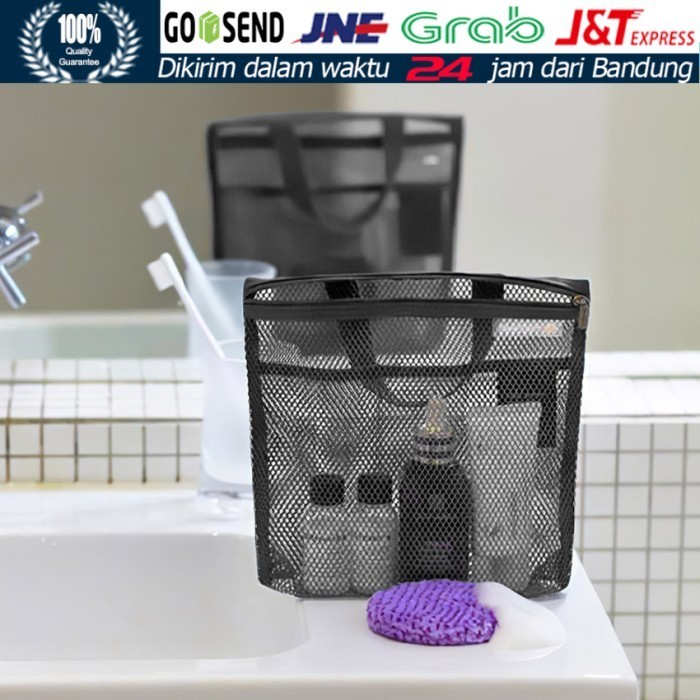 ] Pouch Bag Alat Mandi Bahan Jaring/Tas Serbaguna Organizer Pria Wanita