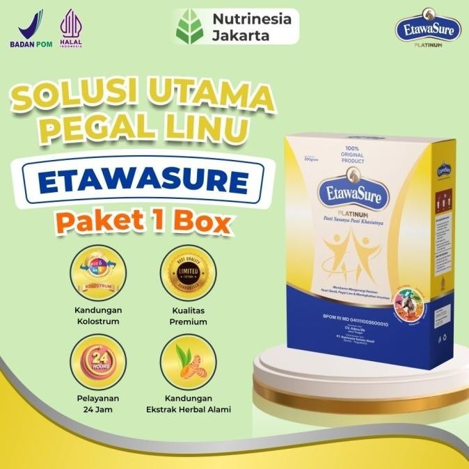 

Susu Kambing Etawa Etawasure 250gram Untuk Mengatasi Nyeri Sendi 1 Box