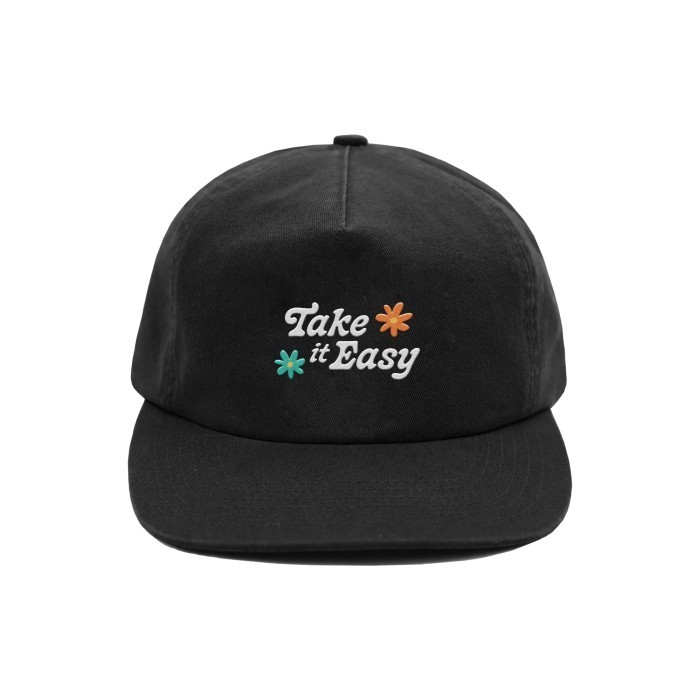 Topi Pria Skymo Apparel Caps Dad Hat Easy Black