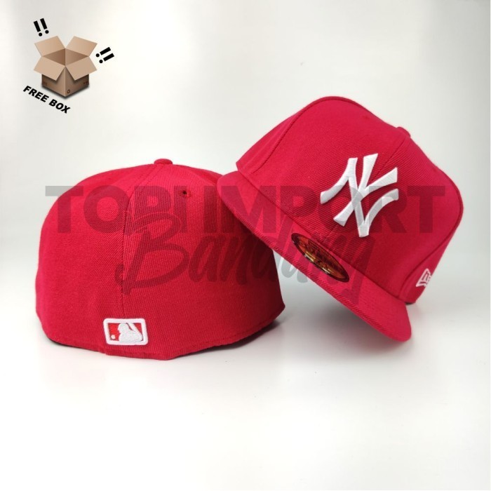 Topi Fitted Snapback Bulit Up Ny New York Yankees Size 7 1/4