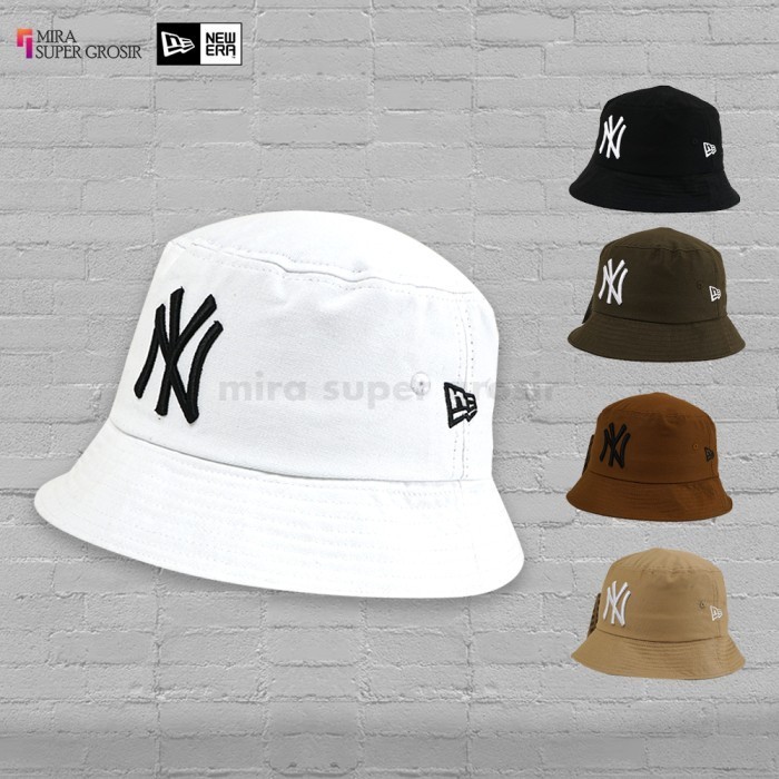 Topi Bucket New Era Pria Wanita, Bucket Hat Grade Original Premium