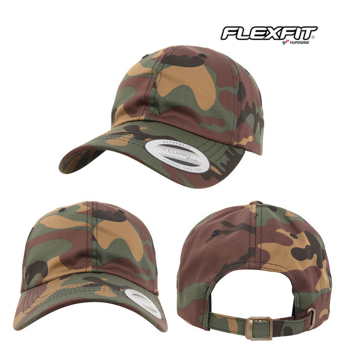Topi Polos Flexfit Yupoong 6245Cm Camo Original
