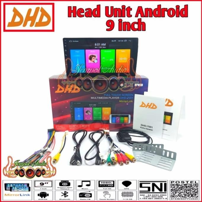 Head Unit Android Dhd 9 Inch Dhd -7001 Ips