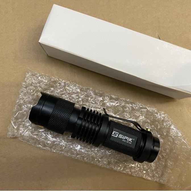 ___] Senter sipik sk68 120lm lensa cembung senter led