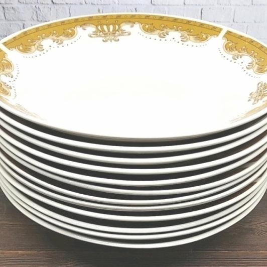Piring Makan Batik 1 Lusin Piring Makan Beling Piring Makan Kerak