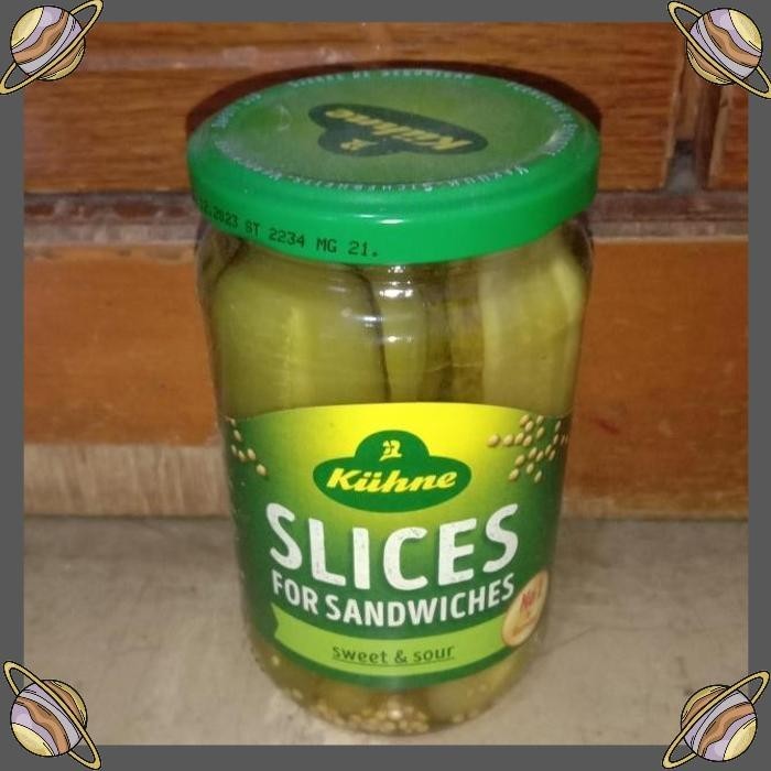 

[CLS] KUHNE SLICES FOR SANDWICH SWEET & SOUR 330 GR