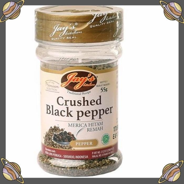 

[CLS] CRUSHED BLACK PEPPER JAYS SEASONING 55 GR/MERICA HITAM