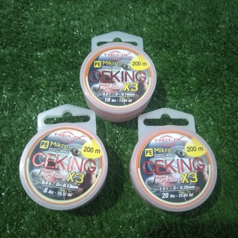 SENAR PANCING | PE RELIX NUSANTARA CEKING X3 FLUOROCARBON 200 Meter